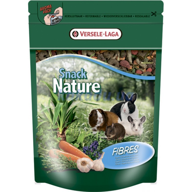 Versele Laga Snack Nature 500 g ขนมเพิ่มไฟเบอร์สำหรับสัตว์ฟันแทะ 500 กรัม