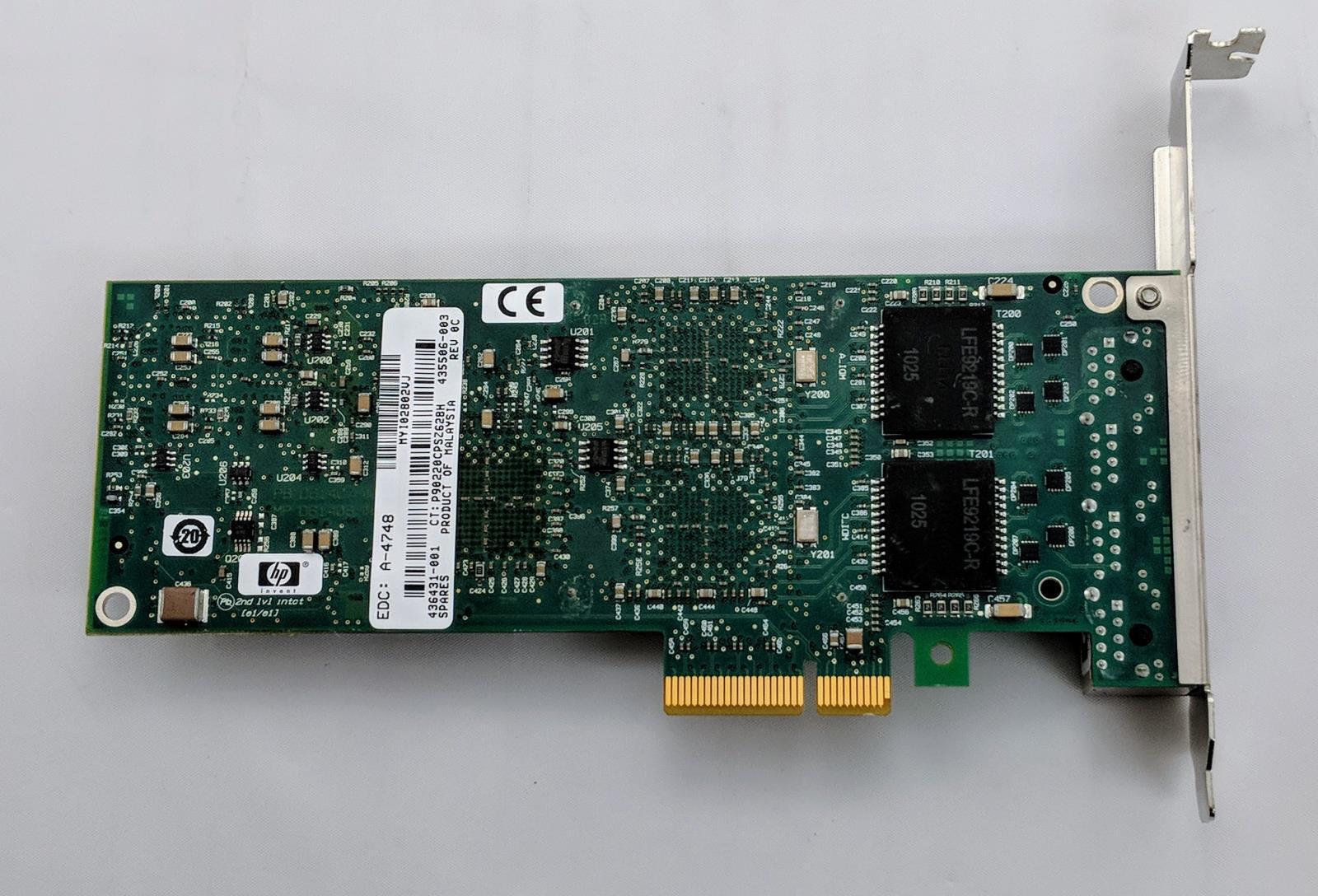 HP NC364T Quad Port Ethernet Adapter // 435506-003 / 436431-001 (Used) // สินค้ารับประกัน โดย บริษัท อะไหล่เซิร์ฟเวอร์ จำกัด