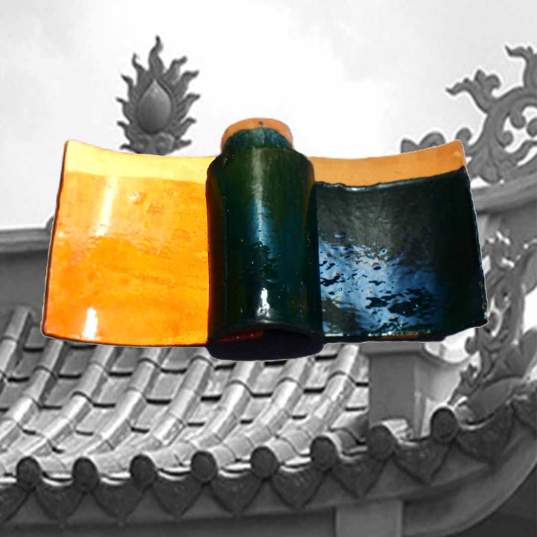 กระเบื้องหลังคาจีน กระเบื้องศาลเจ้า