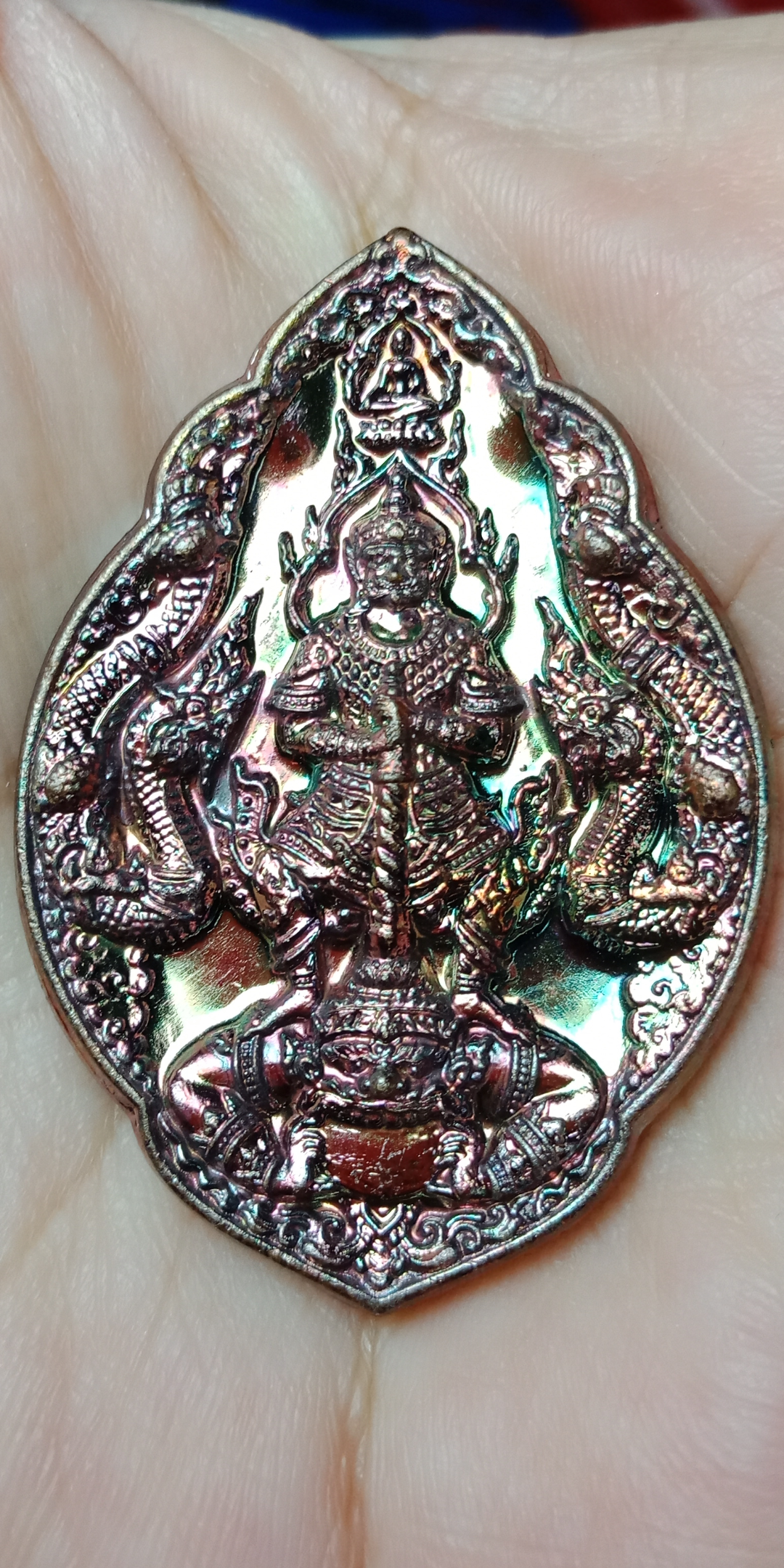 เหรียญท้าวเวสสุวรรณ รุ่น มหาเวสมงคลเศรษฐี ครูบาบุญทรัพย์ รุ่นแรก วัดศิลาอาสน์