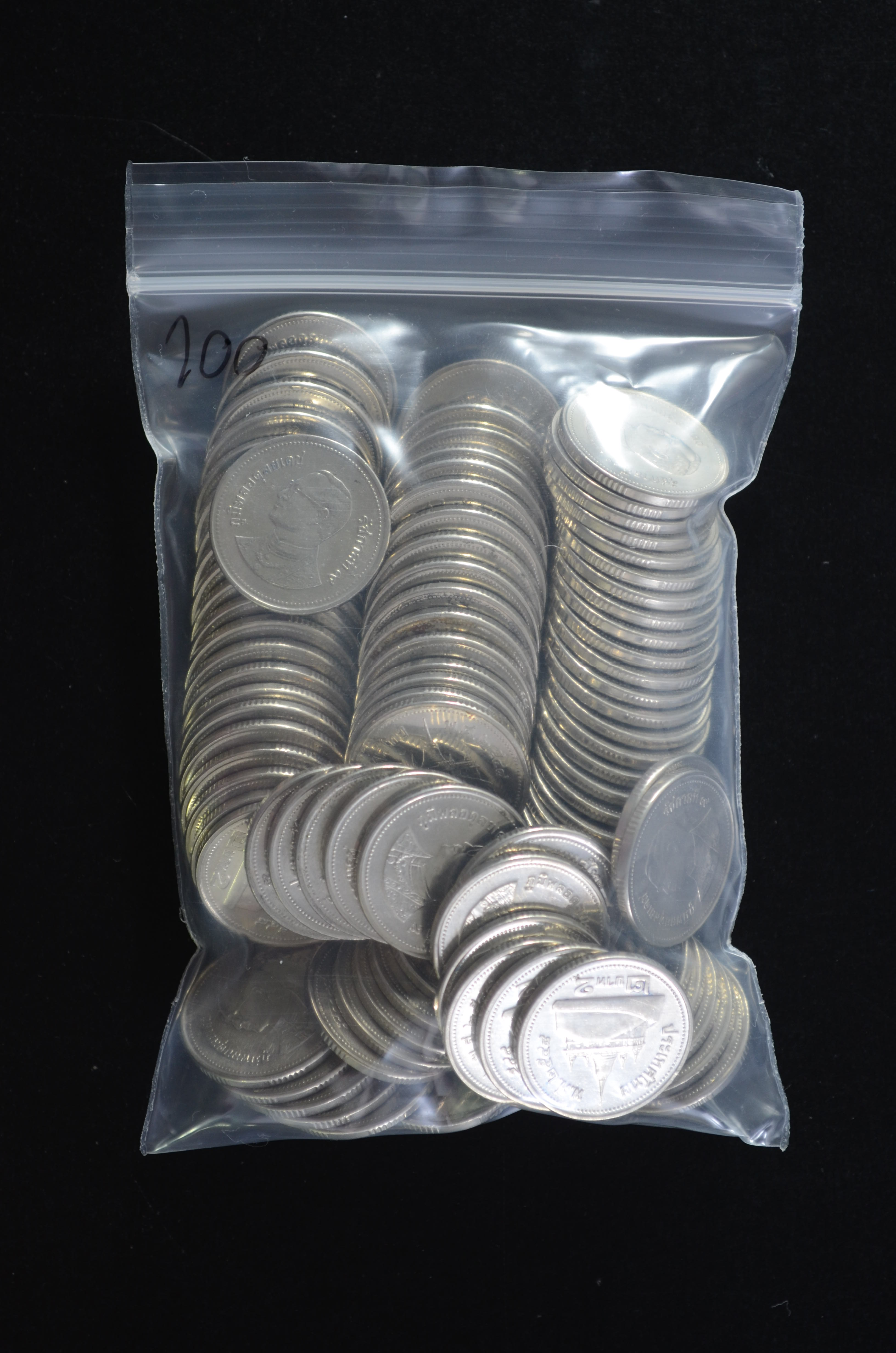 เหรียญ 2 บาท พ.ศ.2548 ผ่านใช้ 100เหรียญ