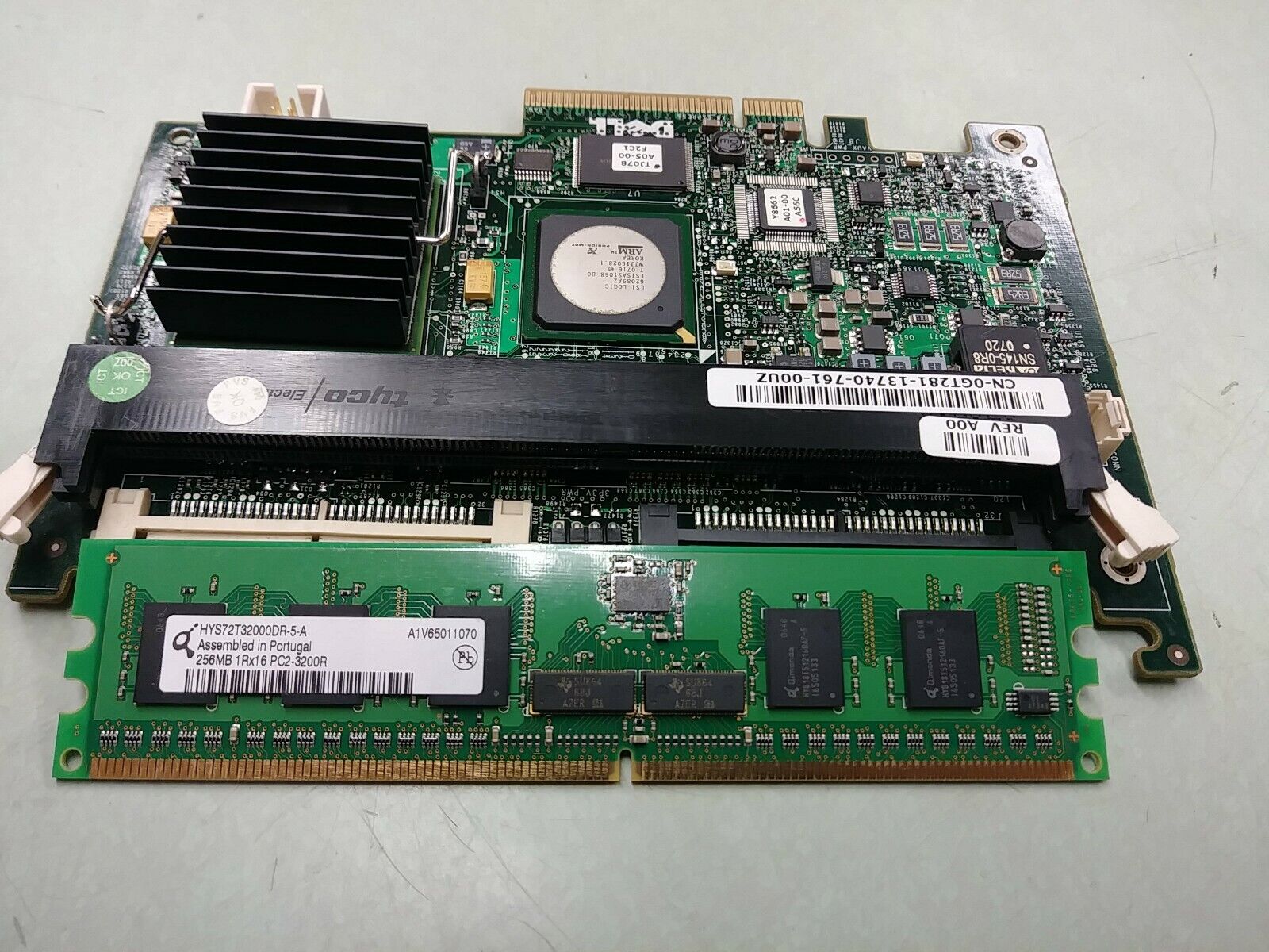 Dell UCP-51 PWB U7511 Raid Controller Card GT281 0GT281 + 256MB HYS72T32000DR-5-A (Used) // สินค้ารับประกัน โดย บริษัท อะไหล่เซิร์ฟเวอร์ จำกัด