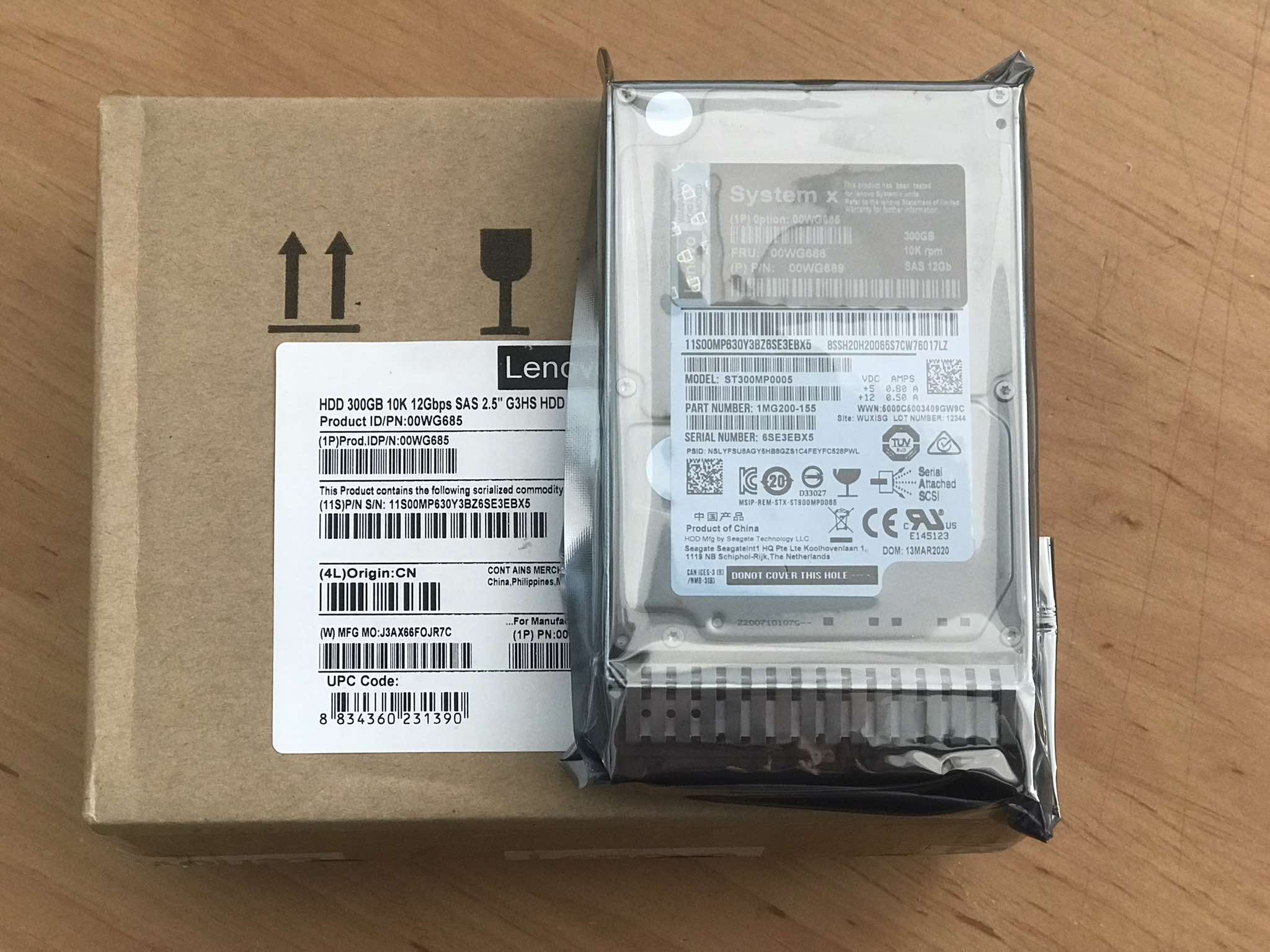 (New in Box) Lenovo 300GB 10K SAS 12Gbps 2.5" System x5 64Mb HDD SFF // 00WG686, 00WG689, 00WG685, ST300MP0005, 1MG200-155 // สินค้ารับประกัน โดย บริษัท อะไหล่เซิร์ฟเวอร์ จำกัด