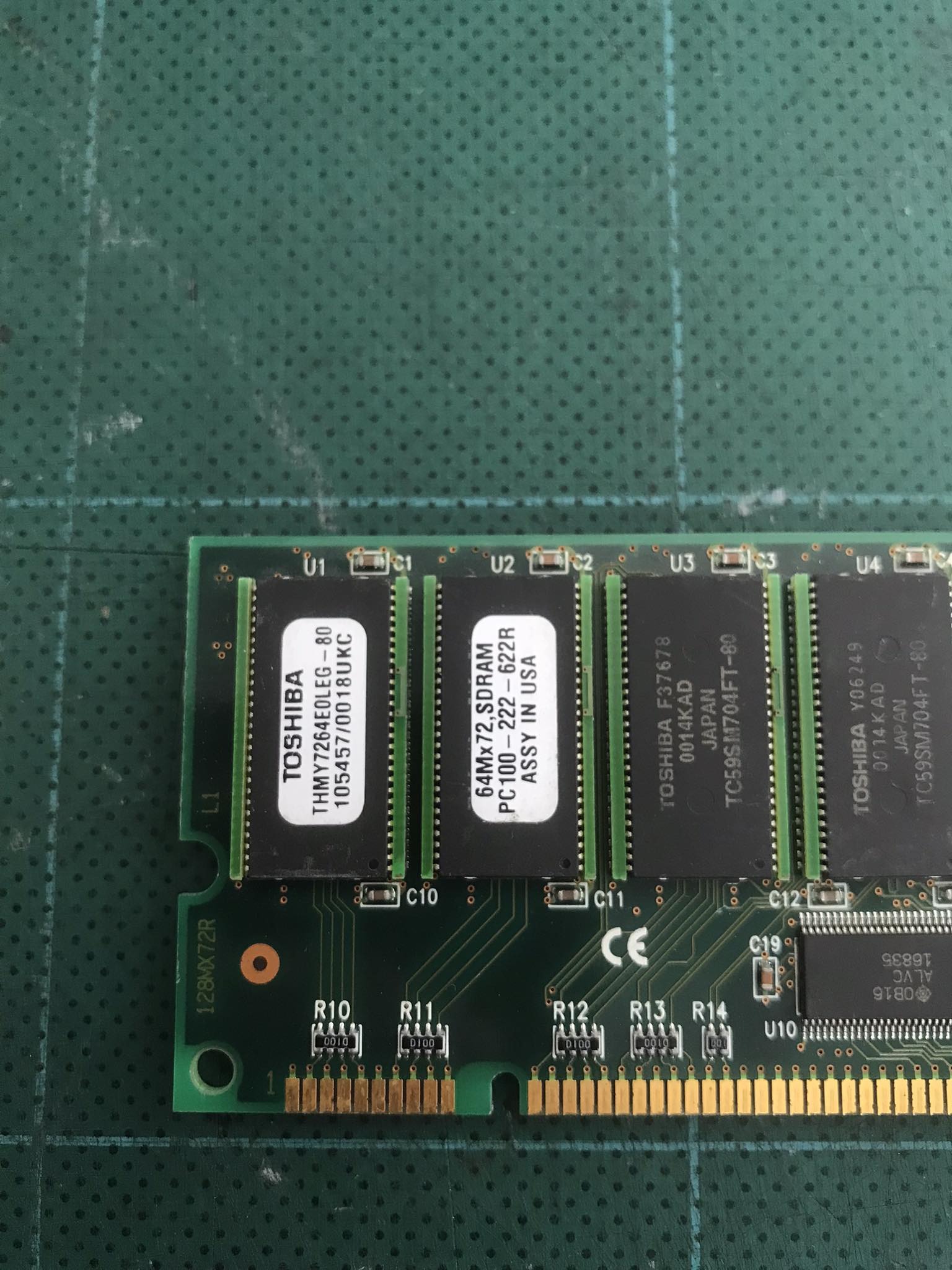 Toshiba 512MB SD-RAM 168-pin PC-100R Registered-ECC / THMY7264E0LEG-80 // (USED) สินค้ารับประกัน โดย บริษัท อะไหล่เซิร์ฟเวอร์ จำกัด