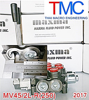 ไฮโดรลิคคอนโทรนวาล์ว(2แกน)maxma-MV45/2L-R(250)(45L/min)(5,000Psi/350Bar))ปี2017 Hydraulic control valve