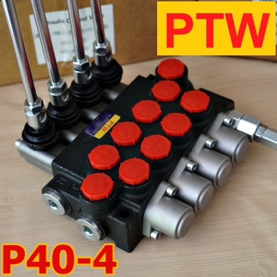 ไฮโดรลิคคินโทรนวาวร์(4หุน) PTW P40-4(4แกน)(40L)(3,000-4,600PSI)