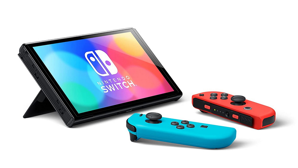 Nintendo Switch (OLED model) Neon Red Neon Blue set (ประกันศูนย์ไทย)