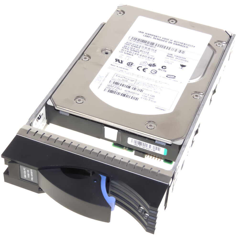 IBM HDD 73GB Canale Fibra 15000RPM 3.5'' ST373554FC HDD // 40K6819 / 23R1771 / 40K6816 (Used) // สินค้ารับประกัน โดย บริษัท อะไหล่เซิร์ฟเวอร์ จำกัด