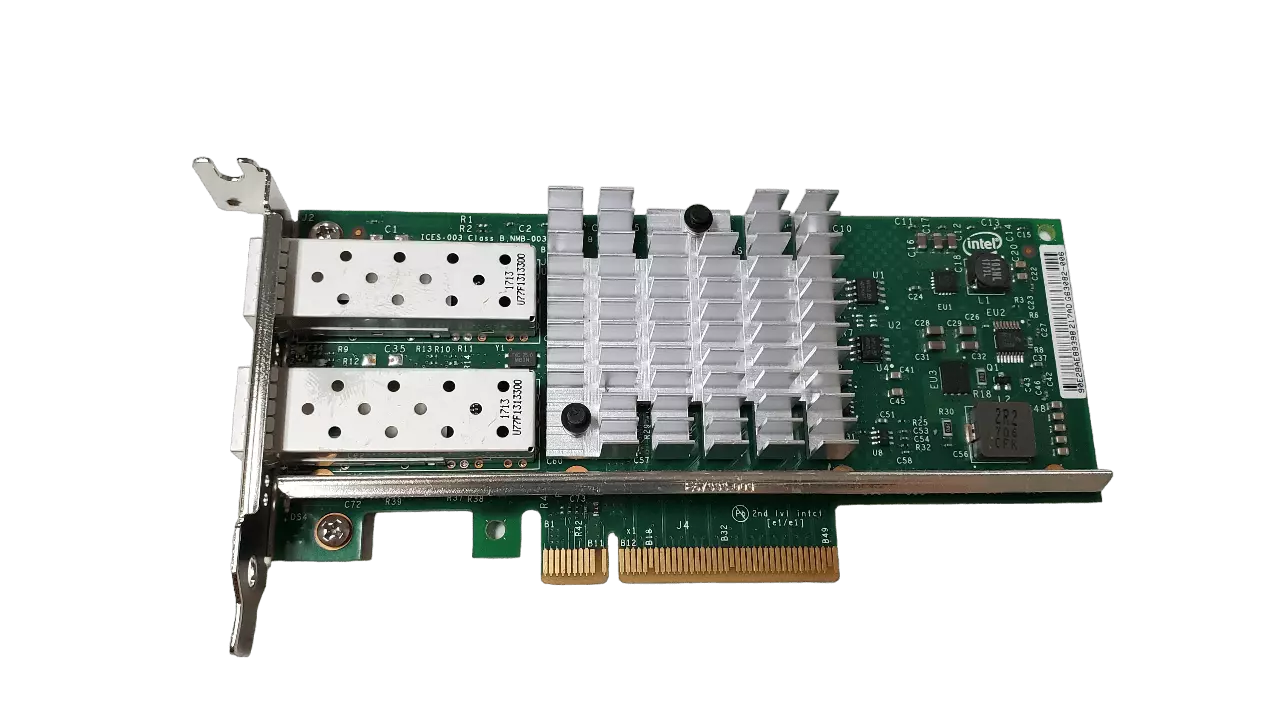 Lenovo Intel X520-DA2 0 of 2 SFP's 10GbE Low Profile Network Card // 49Y7962 (Used) // สินค้ารับประกัน โดย บริษัท อะไหล่เซิร์ฟเวอร์ จำกัด