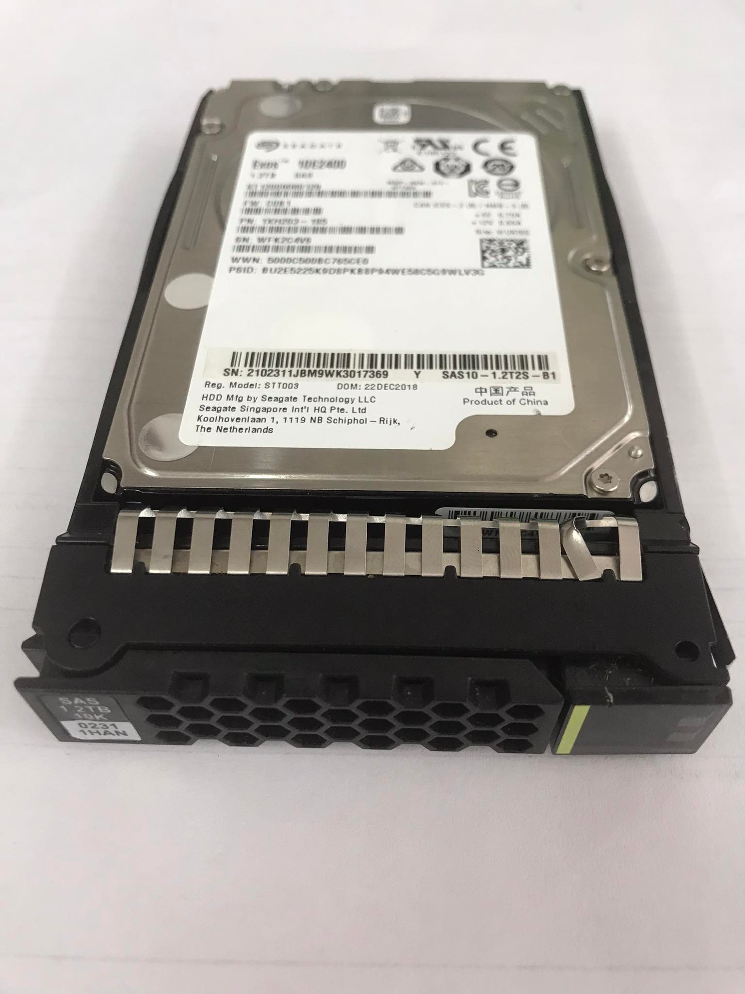 NetApp Seagate 1.2TB 10K 12G SAS 2.5" Exos // ST1200MM0129 / 1XH203-185 / Tray 02311HAN (Used) // สินค้ารับประกัน โดย บริษัท อะไหล่เซิร์ฟเวอร์ จำกัด