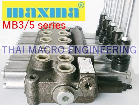 ไฮโดรลิคคอนโทรลวาล์ว(5แกน)hydraulic control valve maxma MB3/5U2 1A1L10(45L/min)(4,600Psi/315Bar)