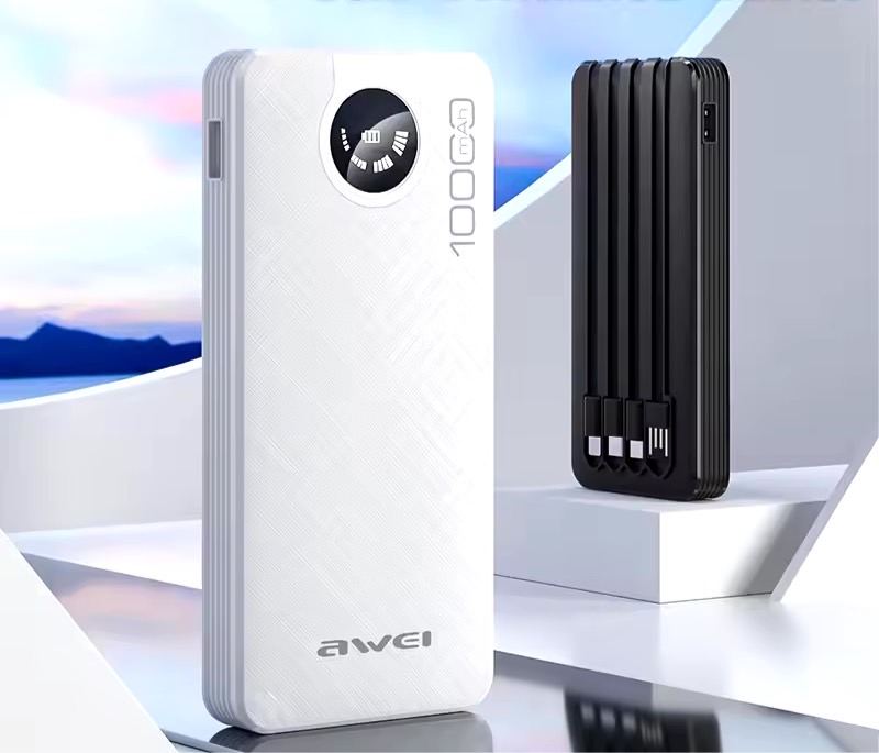 P133K MULTIPLE OUTPUT POWERBANK WITH CABLE 10000mAh