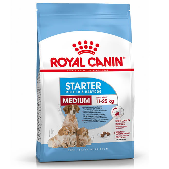 Royal Canin Medium Starter Mother & Babydog 1 kg อาหารเม็ดสำหรับแม่สุนัขและลูกสุนัขพันธุ์กลาง 1 กก.