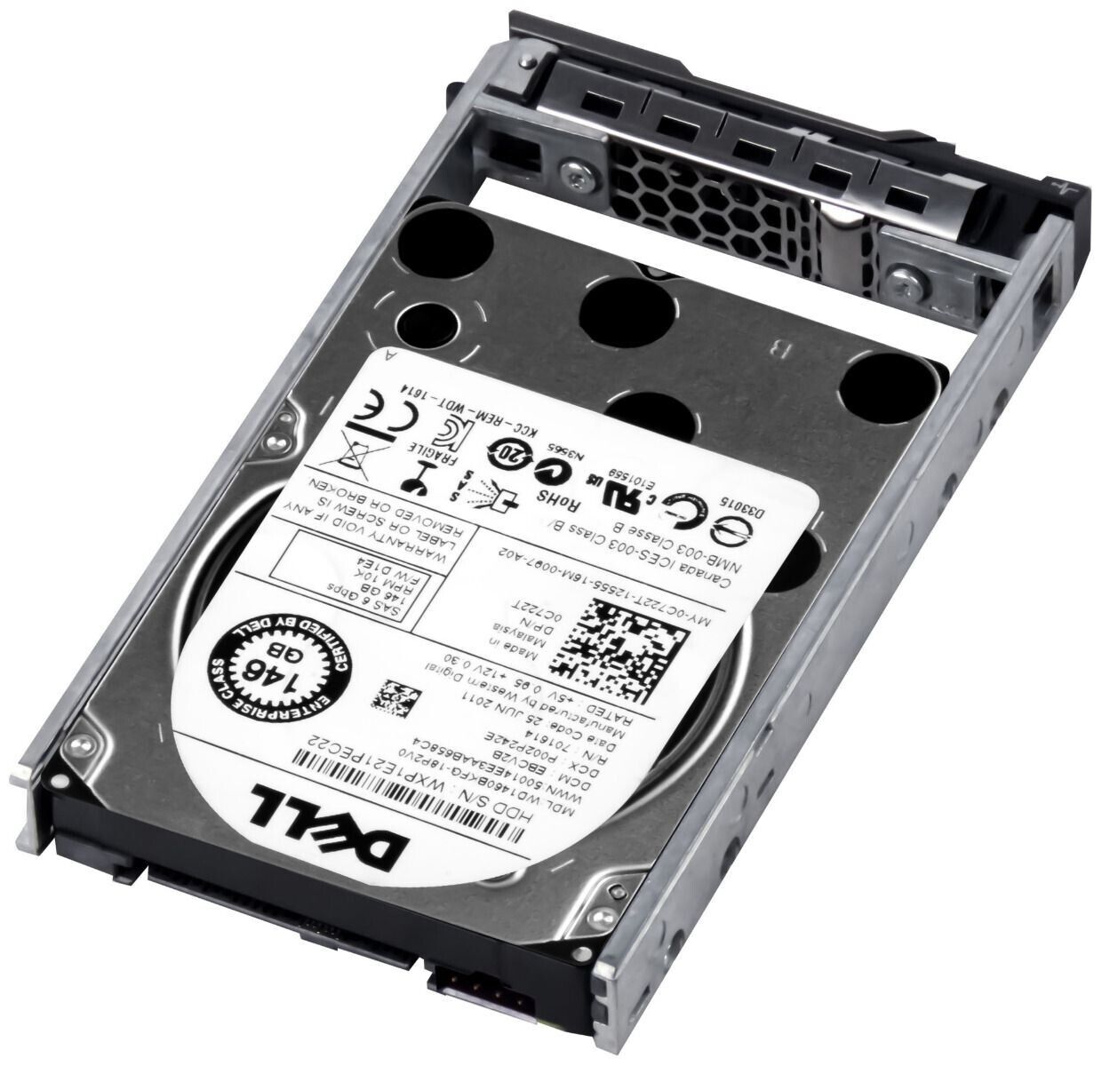 Dell 146GB 10K 6G SAS 2.5" Hard Drive // 0C722T / WD1460BKFG (Used) // สินค้ารับประกัน โดย บริษัท อะไหล่เซิร์ฟเวอร์ จำกัด