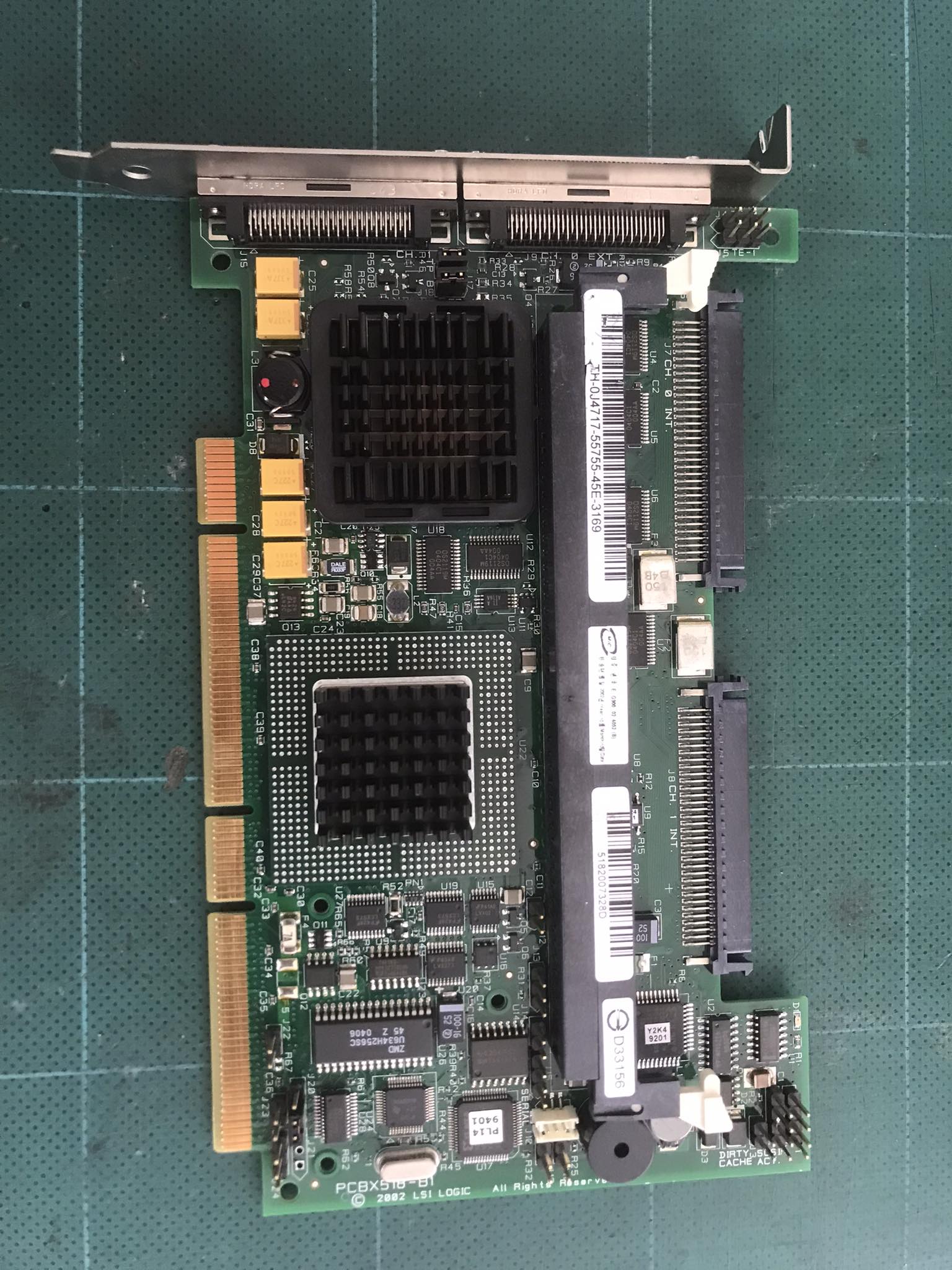 Dell Perc4 Dual Channel Pci-x Ultra 320 Scsi Raid Controller Card No Bat / J4717 / 0J4717 (Used) // สินค้ารับประกัน โดย บริษัท อะไหล่เซิร์ฟเวอร์ จำกัด