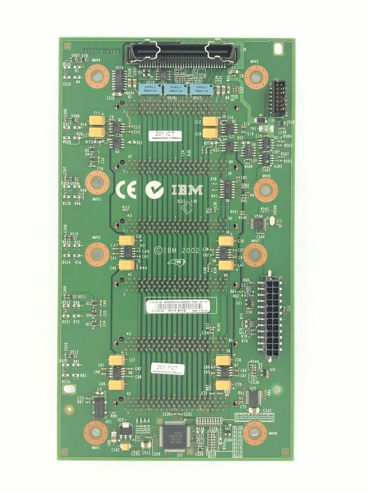 IBM eServer xSeries x225 x226 SCSI Drive Backplane Board FRU 59P5159 (Used) // สินค้ารับประกัน โดย บริษัท อะไหล่เซิร์ฟเวอร์ จำกัด
