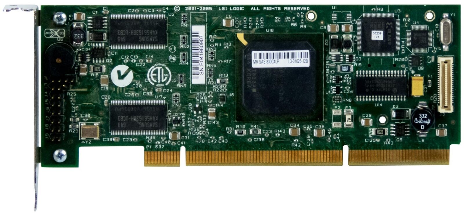 LSI MR SAS 8300XLP Cero Canal Raid Controlador PCI-X LP (Used) // สินค้ารับประกัน โดย บริษัท อะไหล่เซิร์ฟเวอร์ จำกัด