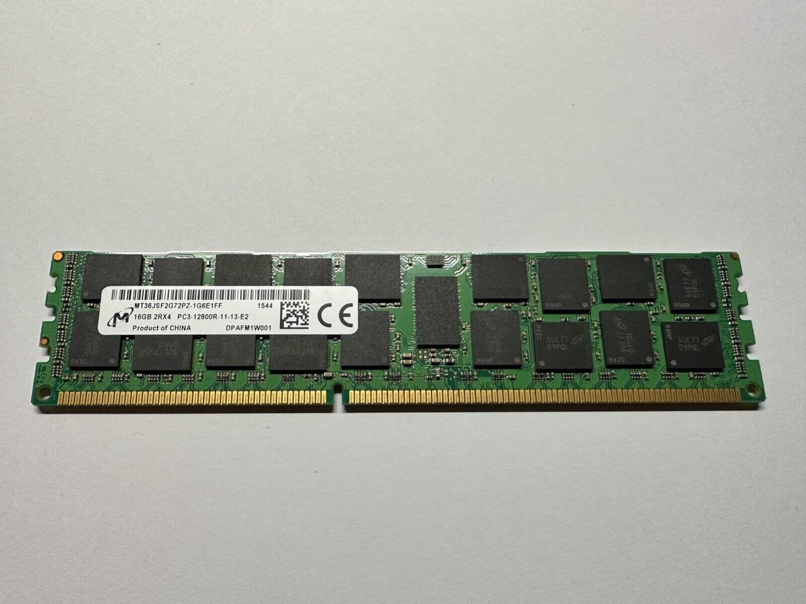 Micron 16GB 2Rx4 PC3-12800R-11-13-E2 ECC Server Ram // MT36JSF2G72PZ-1G6E1FF (Used) // สินค้ารับประกัน โดย บริษัท อะไหล่เซิร์ฟเวอร์ จำกัด