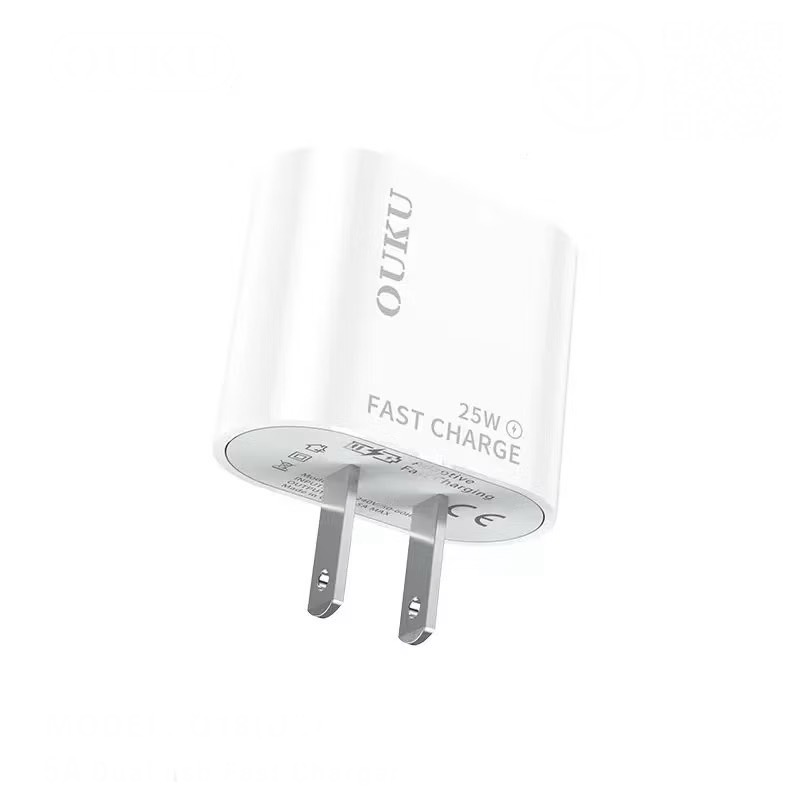 Q18 5A DUAL USB FAST CHARGER iP SET