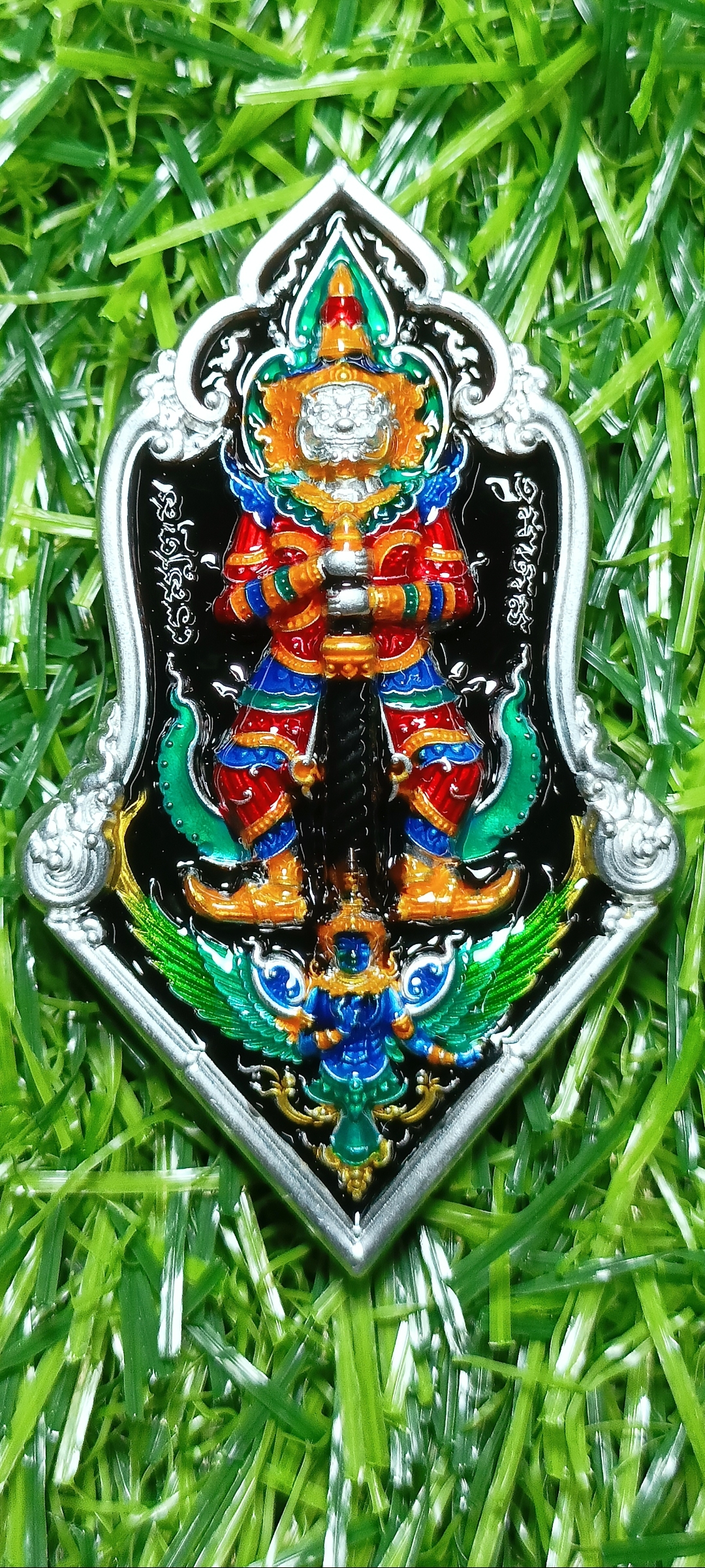 เหรียญท้าวเวสสุวรรณ บารมี เศรษฐี หลวงปู่เสียน โสปาโก วัดชัยมงคล จ.ศรีษะเกษ ปี 2565 แยกจากชุดกรรมการ เนื้อปีกเครื่องบินลงยา