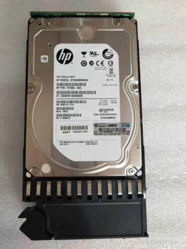 (New Inbox ) HP 2TB 7.2K SATA 3G 3.5" HDD P2000 // Tray 601778-002, 731690-002, ST2000NM0033, 9ZM175-075, 700304-001 สินค้ารับประกัน โดย บริษัท อะไหล่เซิร์ฟเวอร์ จำกัด