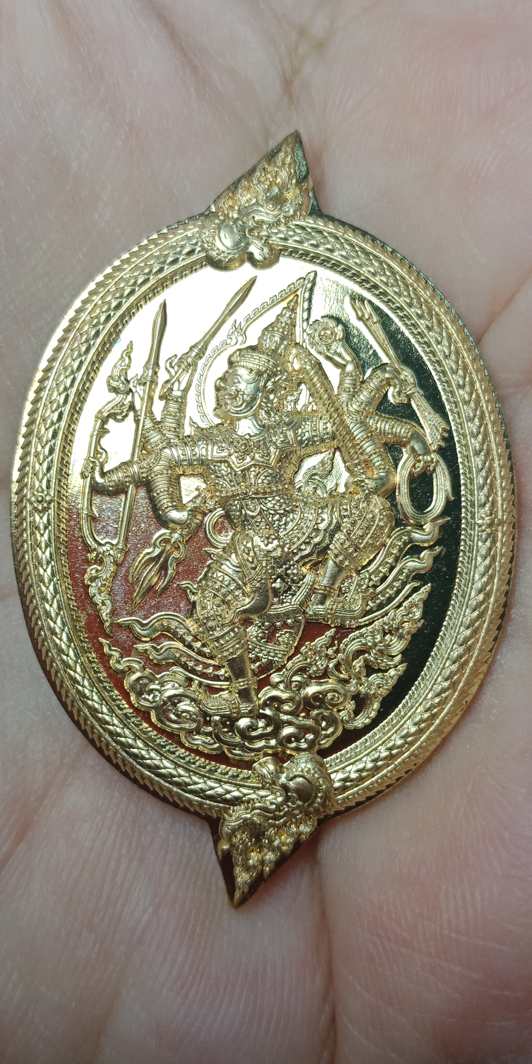 เหรียญท้าวเวสสุวรรณ วัดพระนอนขอนม่วง อ.แม่ริม จ.เชียงใหม่