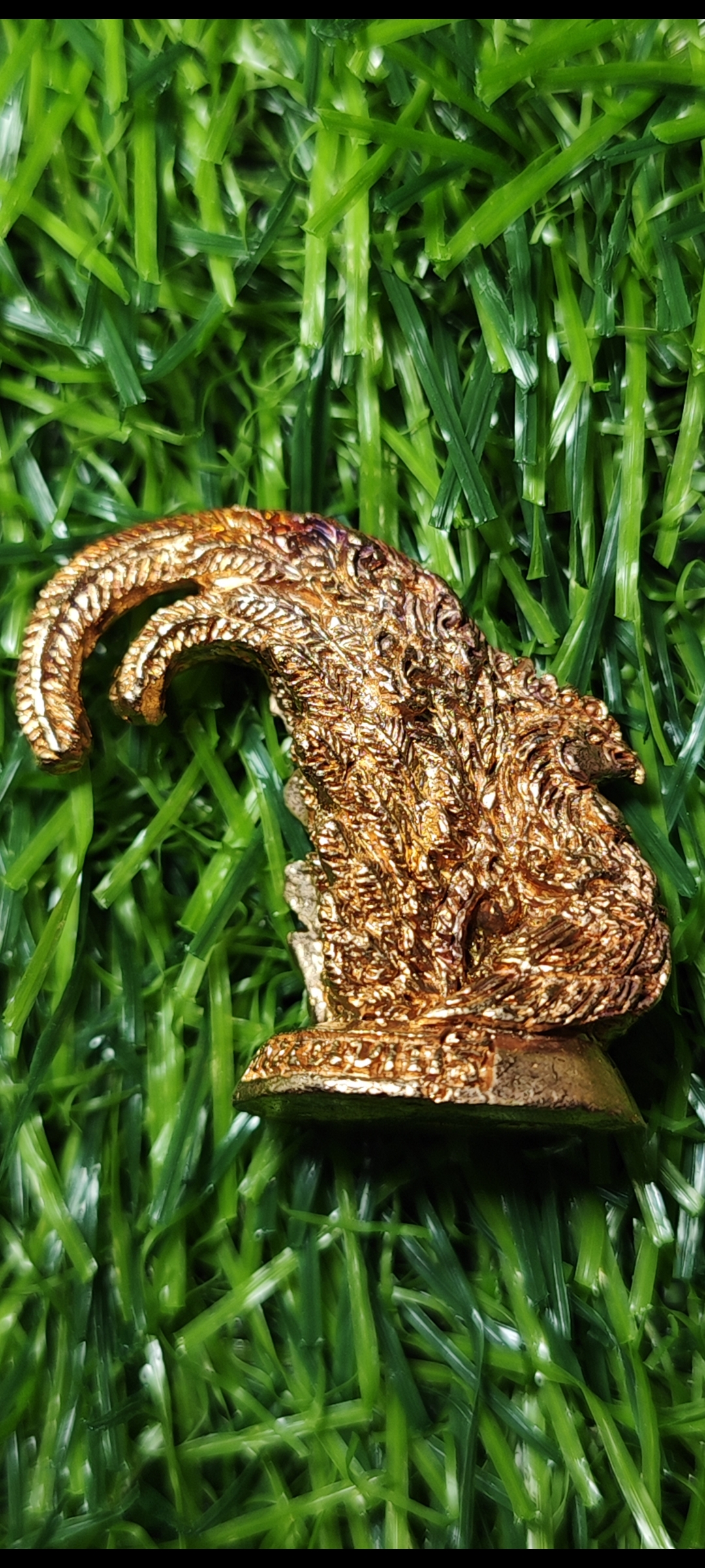 ไก่โชคดี หลวงพ่อรวย วัดตะโก จ.อยุธยา ปี2559 เนื้อทองแดงชนวน