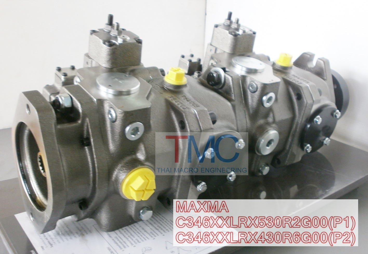 ปั้มนิ้วไฮโดรลิค(2ตอน)สำหรับรถคีบอ้อยแบบBELL(3ล้อ)MAXMA-C346XXLRX530R2G00(P1),C346XXLRX430R6G00(P2)