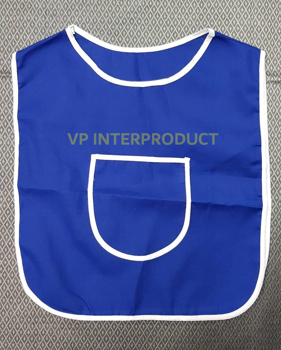 ผ้ากันเปื้อนเด็ก FREE SIZE เสื้อกันเปื้อน สวมหัวได้ รับปักโลโก้ตามแบบได้