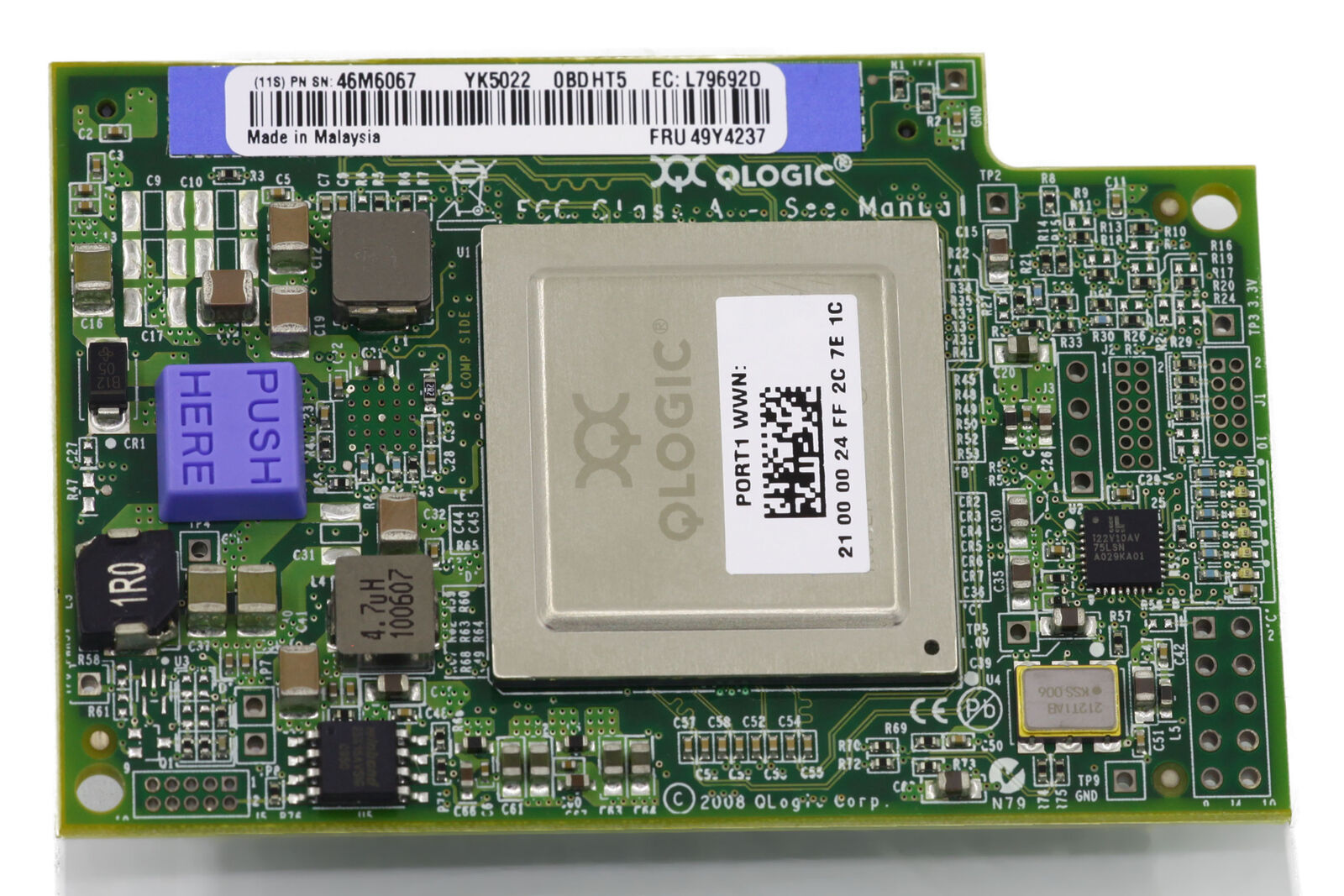 IBM QLogic 4 Gb FC Expansion Card // 49Y4237 (Used) // สินค้ารับประกัน โดย บริษัท อะไหล่เซิร์ฟเวอร์ จำกัด