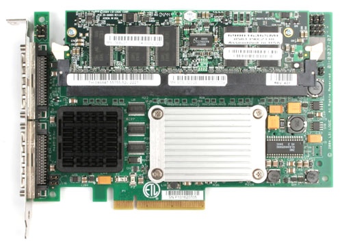 Dell PERC 4e/DC 128MB Cache 64-bit Ultra-320 SCSI LVD Dual Channel PCI Express RAID Controller Card // 0X6847 / X6847(Used) // สินค้ารับประกัน โดย บริษัท อะไหล่เซิร์ฟเวอร์ จำกัด