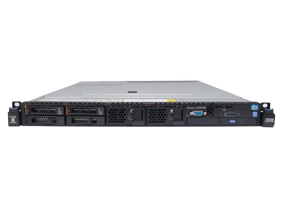 IBM x3550 M4 System / CPU E5-2609 2.40GHz x2 / Ram 64GB PC3L-10600R / HDD 300GB 10K 6G SAS 2.5" x2 / Power Supply 750W x2 / Card ServeRaid M5110 (Used) // สินค้ารับประกัน โดย บริษัท อะไหล่เซิร์ฟเวอร์ จำกัด