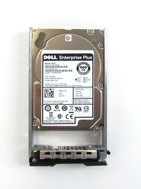 Dell 900GB 10K 6G SAS 2.5'' Hard Drive HDD // 0GKY31 / ST900MM0006 / 9WH066-157 (Used) // สินค้ารับประกัน โดย บริษัท อะไหล่เซิร์ฟเวอร์ จำกัด