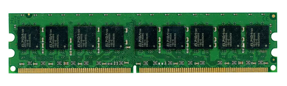 Kingston 1GB PC2-5300E 555-12-G1 Desktop RAM Module / 1GB 2Rx8 PC2-5300E / KD6502-ELG (Used) // สินค้ารับประกัน โดย บริษัท อะไหล่เซิร์ฟเวอร์ จำกัด