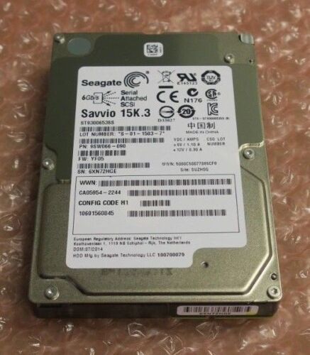 Seagate Savvio ST9300653SS 300GB 15K RPM 2.5in SAS 6Gb/s Hard Drive สินค้ารับประกัน โดย บริษัท อะไหล่เซิร์ฟเวอร์ จำกัด