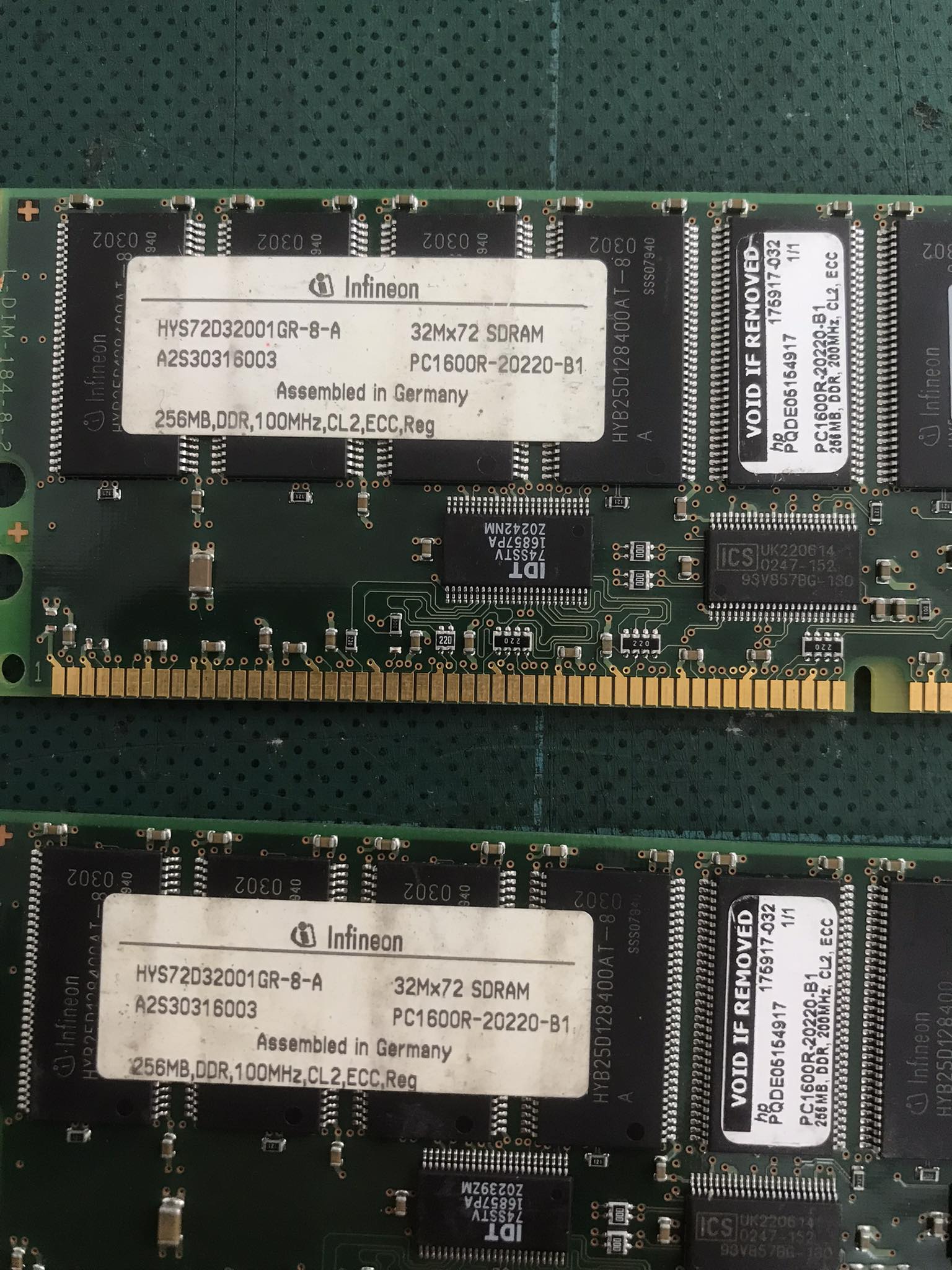 HP 256MB PC1600 200Mhz DDR Memory Ram / 175917-032 // (USED) สินค้ารับประกัน โดย บริษัท อะไหล่เซิร์ฟเวอร์ จำกัด