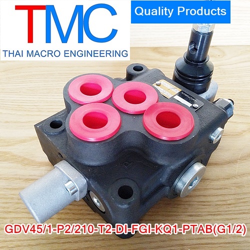 ไฮโดรลิคคอนโทรน1แกน4หุนมีCarry over (45-55L)(4,500Psi/310Bar)(Quality Product)GDV45/1-P2/210-T2-DI-FGI-KQ1-PTAB(G1/2)