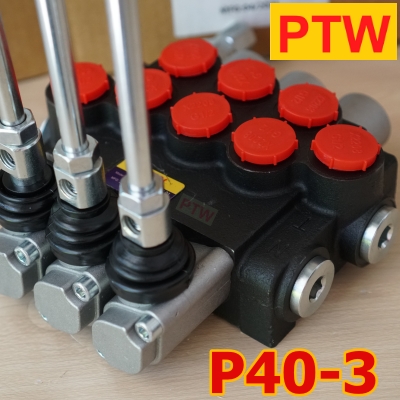 คอนโทรนไฮโดรลิควาวร์(4หุน) PTW P40-3(3แกน)(40L.)(3,000-4,600PSI)
