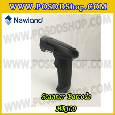 เครื่องอ่านบาร์โค้ด บาร์โค้ดสแกนเนอร์ เครื่องยิงบาร์โค้ด เลเซอร์บาร์โค้ด 1D USB Barcode scanner ยี่ห้อ NEWLAND รุ่น HR100