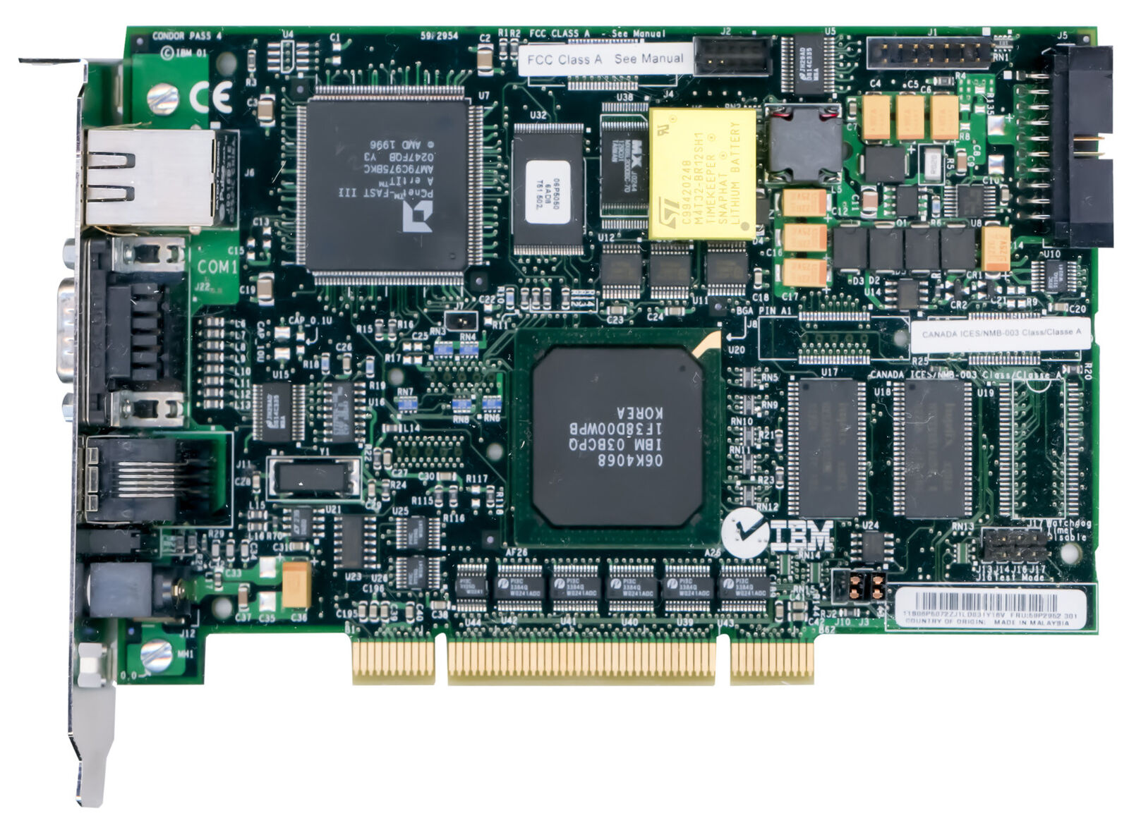 IBM Rsa PCI RJ-45 Com RJ-14 59P2954 IBM xSerie x235 x345 x440 // 59P2952 (Used) // สินค้ารับประกัน โดย บริษัท อะไหล่เซิร์ฟเวอร์ จำกัด