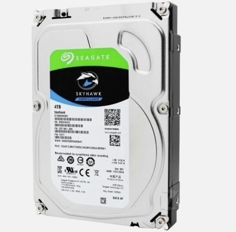 Seagate Skyhawk 4TB 5.9K 6G SATA 3.5" HDD Surveillance // ST4000VX007 / 2DT166-300 (Used) // สินค้ารับประกัน โดย บริษัท อะไหล่เซิร์ฟเวอร์ จำกัด
