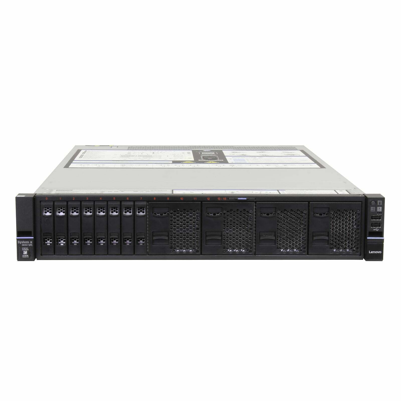 IBM System x3650 M5 / CPU E5-2620 V4 2.10GHz / RAM 32Gb PC4 / HDD 600GB 10K SAS 12G 2.5" x3 / Power Supply 750w x2 / Card M5210/1Gb (Used) // สินค้ารับประกัน โดย บริษัท อะไหล่เซิร์ฟเวอร์ จำกัด