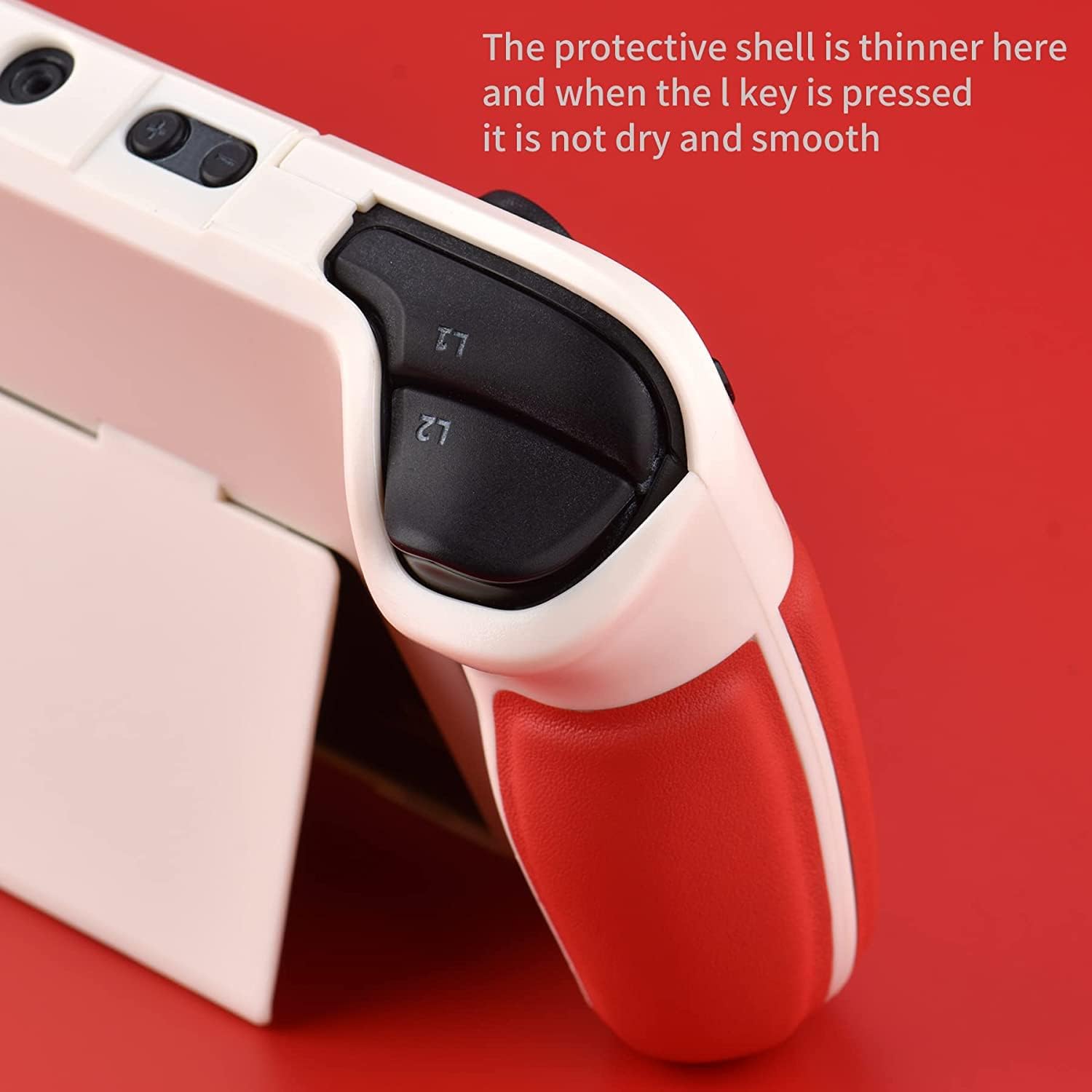 Steam Deck : Case Cover Two Tone White/Red