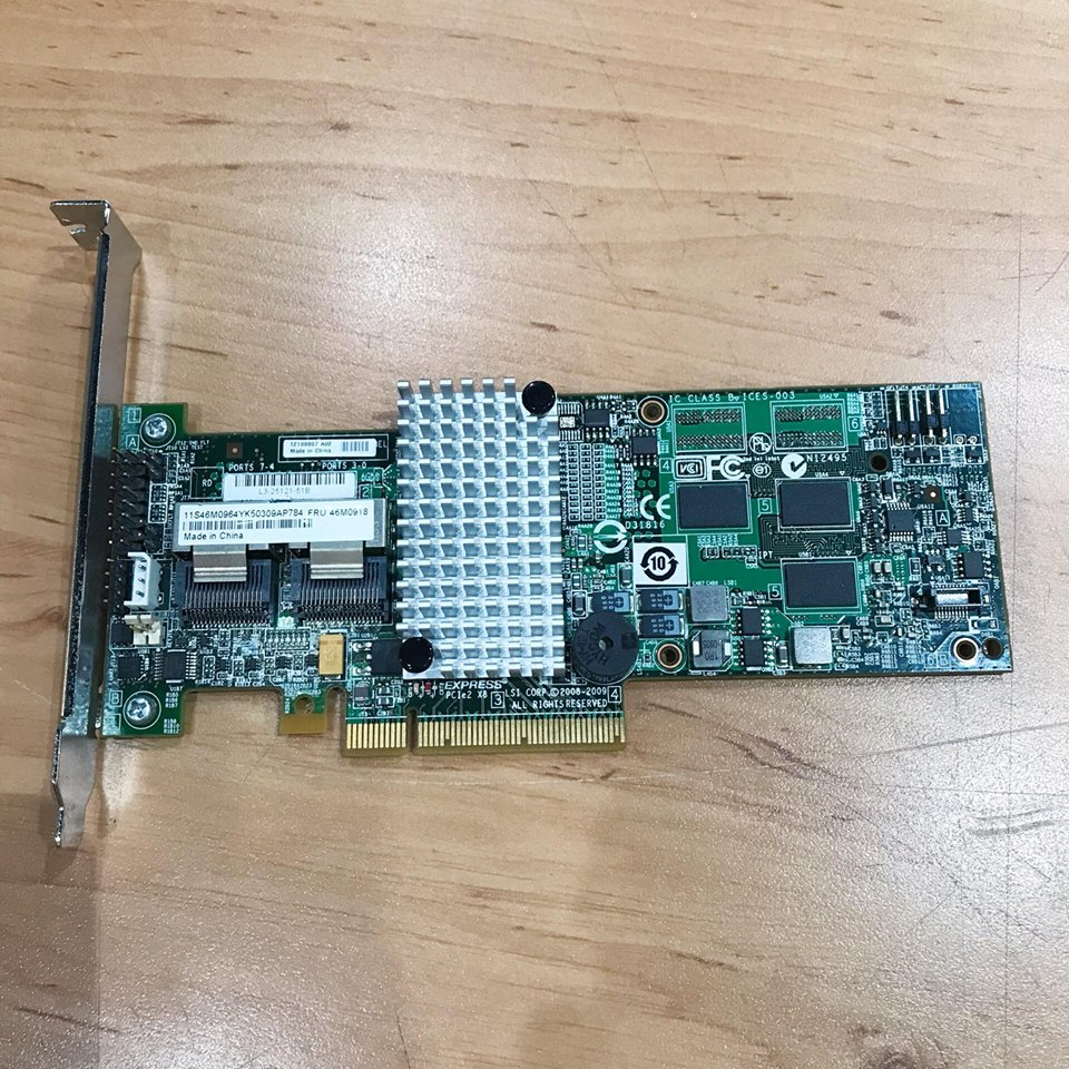 IBM Serverraid M5014 SAS/SATA Raid Controlador // 46M0918 (Used) // สินค้ารับประกัน โดย บริษัท อะไหล่เซิร์ฟเวอร์ จำกัด