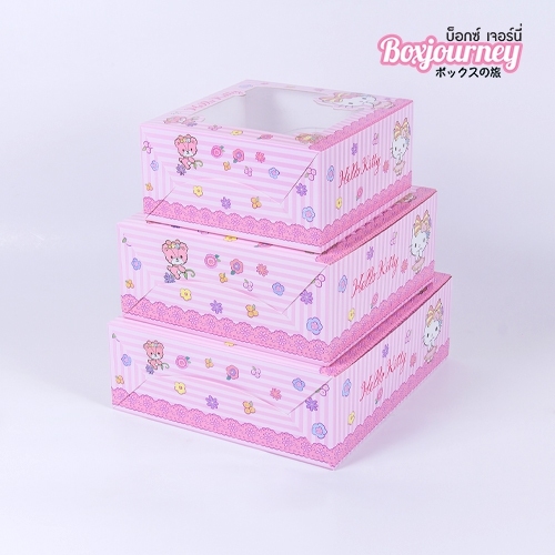 กล่องเค้ก 3 ปอนด์ คิตตี้ KT002
