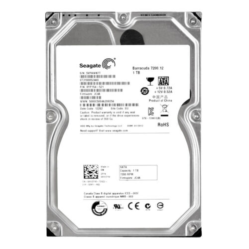 Dell 1TB 7.2K SATA 3G 3.5" 8.9cm HDD Hard Drive ( Seagate ) // 08WDYM / ST31000524AS / 9YP154-521 (Used) //สินค้ารับประกัน โดย บริษัท อะไหล่เซิร์ฟเวอร์ จำกัด