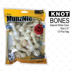 Munznie กระดูกผูก 2.5 นิ้ว รสนม