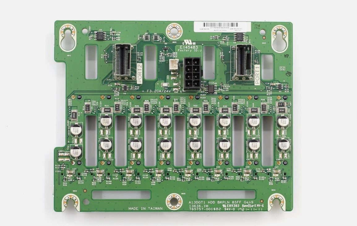 HP ProLiant ML350 Gen10 Server 2.5" 8-Bay HDD Backplane // 765756-001 (Used) // สินค้ารับประกัน โดย บริษัท อะไหล่เซิร์ฟเวอร์ จำกัด