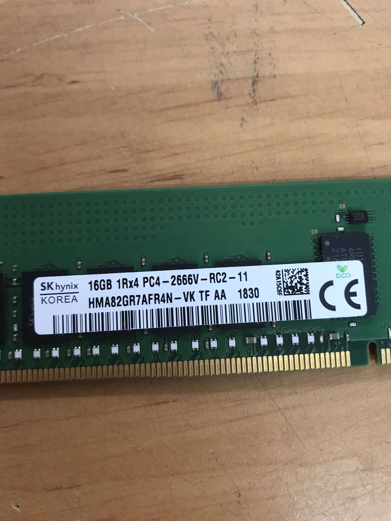 HP 16GB 1Rx4 PC4-2666V RDIMM Server Memory RAM // 840757-091 (Used) // สินค้ารับประกัน โดย บริษัท อะไหล่เซิร์ฟเวอร์ จำกัด