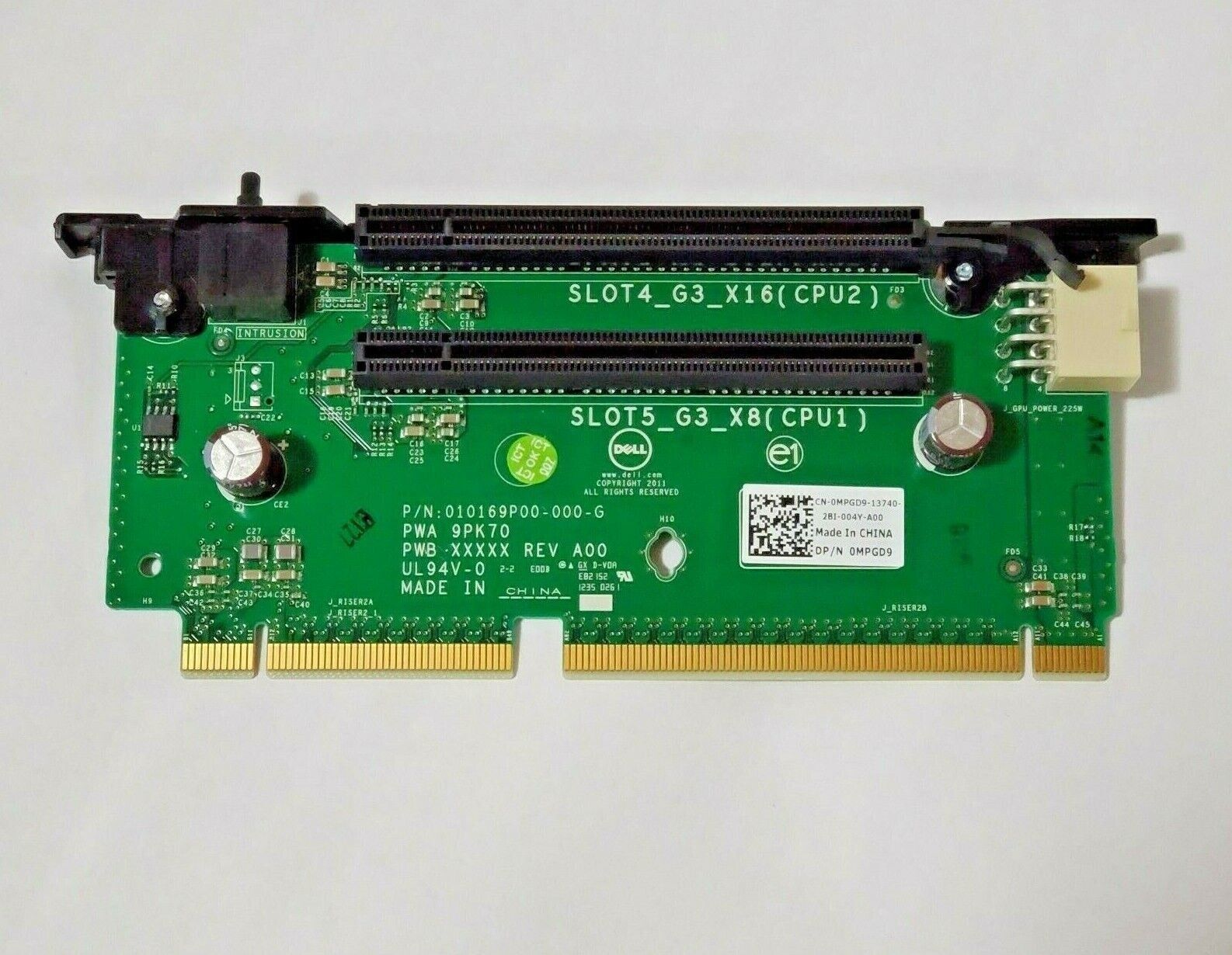 Dell PowerEdge R720 PCi-e Server Riser Card // 0MPGD9 / MPGD9 (Used) // สินค้ารับประกัน โดย บริษัท อะไหล่เซิร์ฟเวอร์ จำกัด